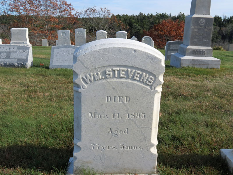 William Stevens monument