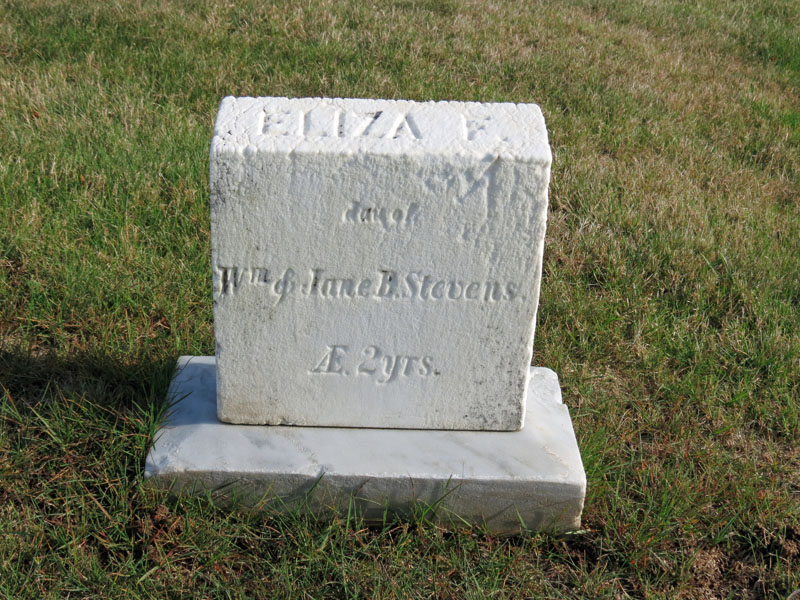 Eliza F. Stevens Stevens monument