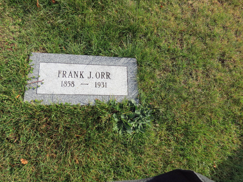 Frank J. Orr monument