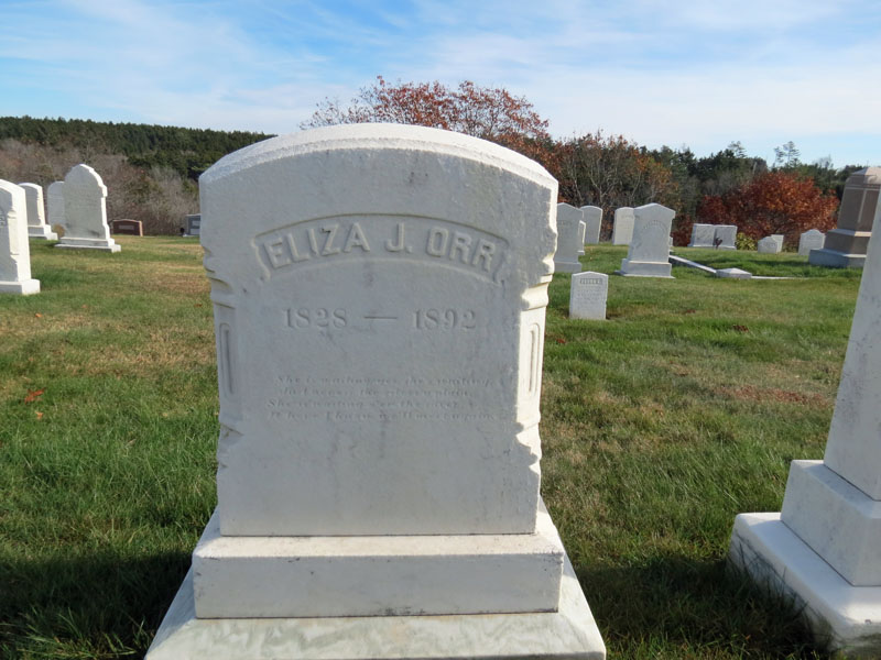 Eliza J. Orr monument