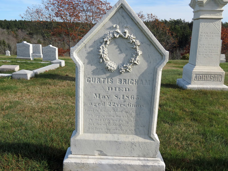 Curtis Brigham monument