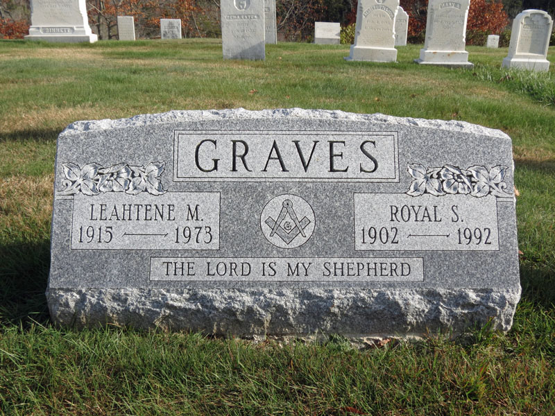 Royal S. and Leahtene M. Graves monument