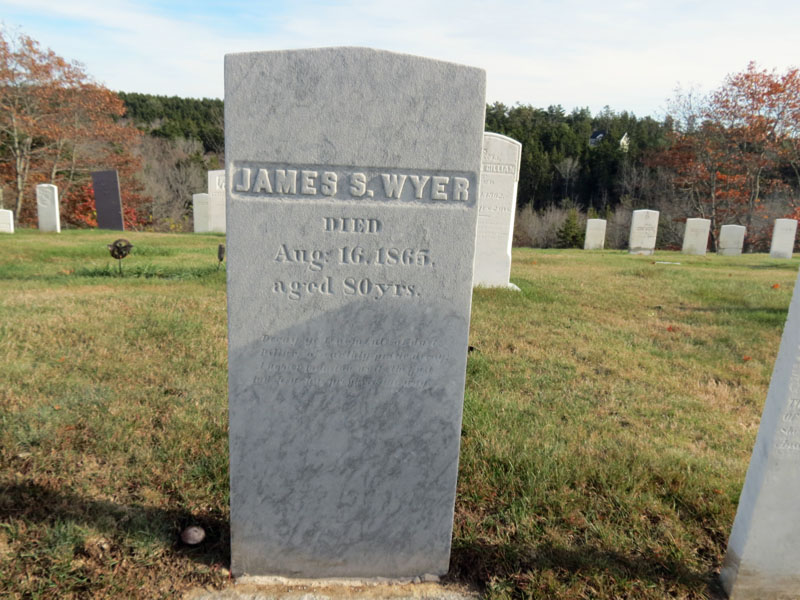 James S. Weyer monument