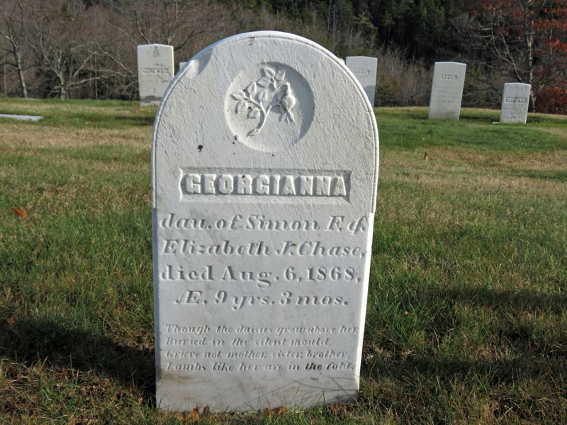 Georgianna Chase monument