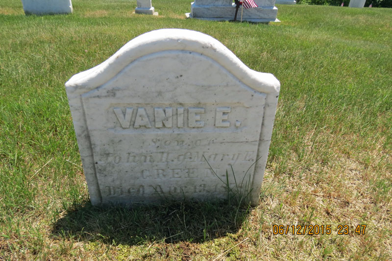 Vanie E. Green monument