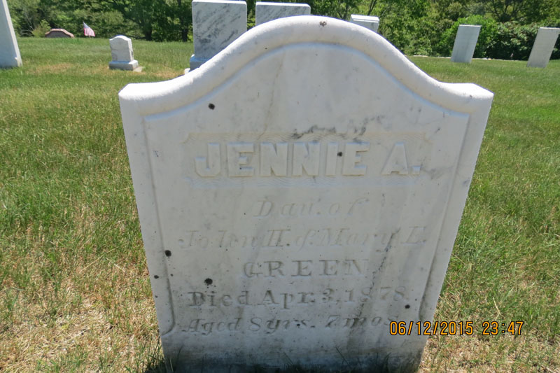 Jennie A. Green monument