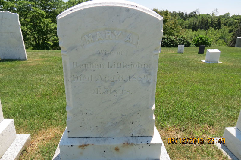 Mary A. Littlejohn monument