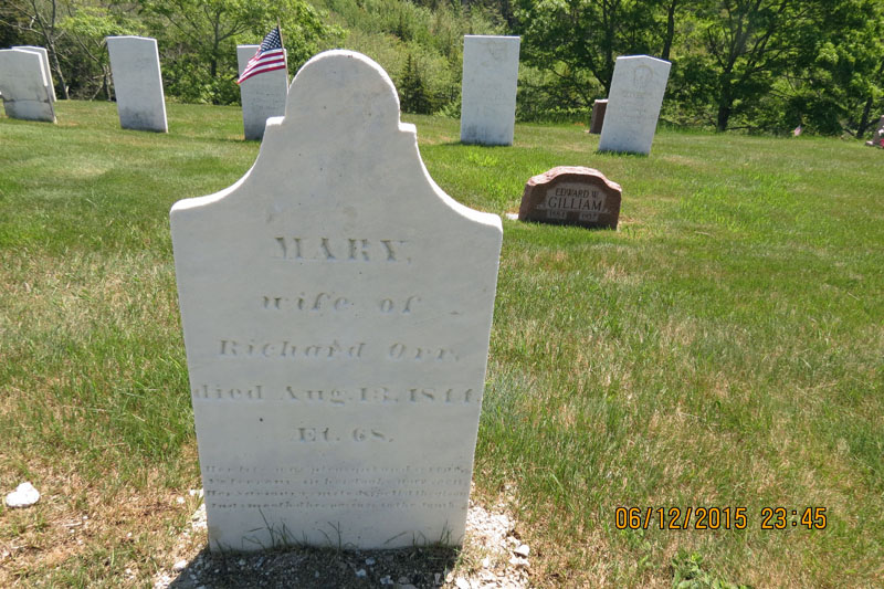 Mary Orr monument