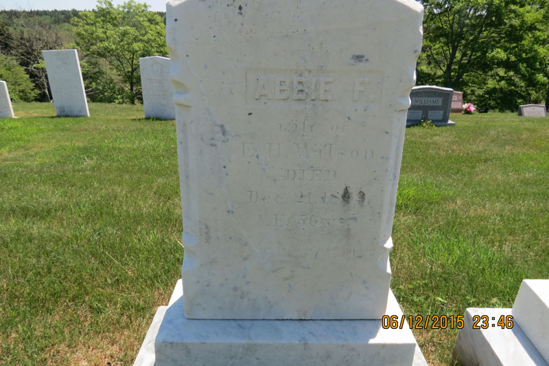Abbie F. Wilson monument