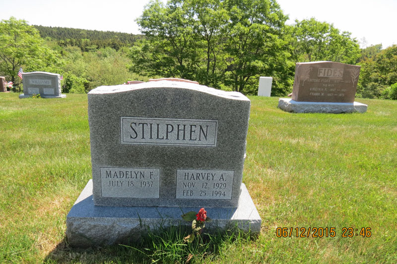 Harvey and Madelyn Stilhen monument