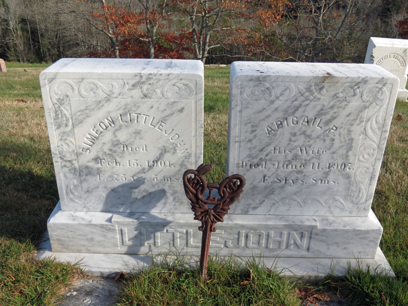 Simeon and Abigail Littlejohn monument