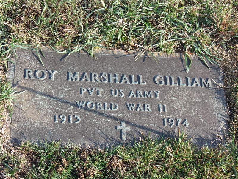 Roy Marshall Gilliam monument