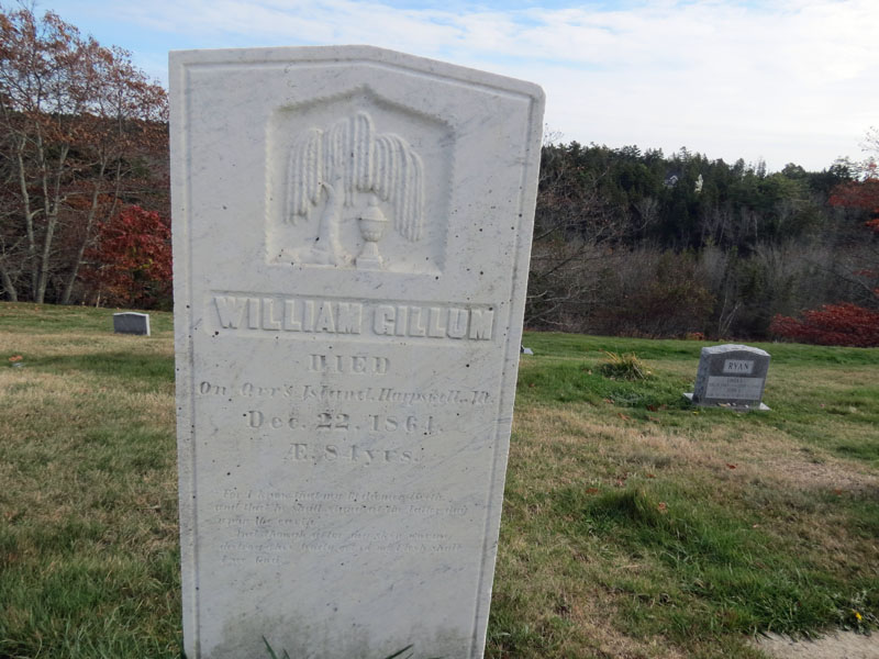 William Gillum monument