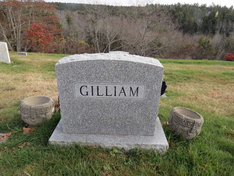 Donald and Grace Gilliam monument