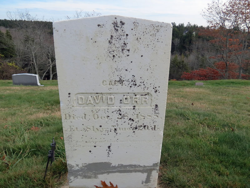 Capt. David Orr monument