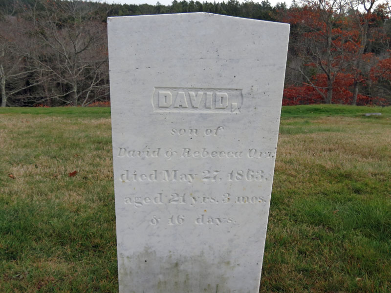 David Orr monument