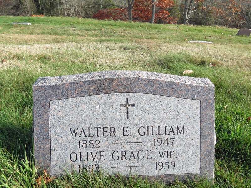 Walter abnd Olive Gilliam monument