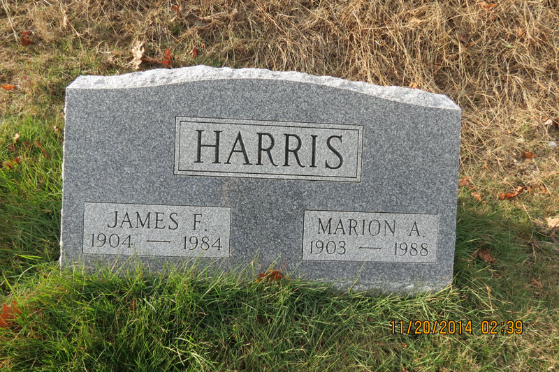 Jim and Marion Harris monument
