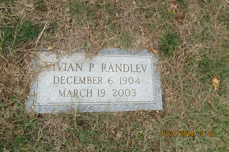 Vivian P. Randlev monument
