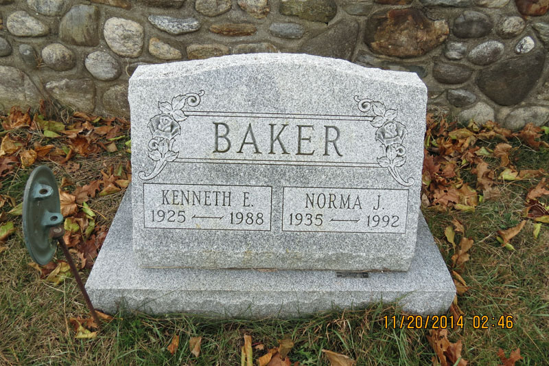 Ken and Norma Baker monument