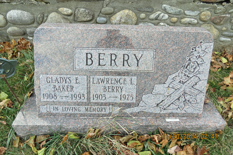 Larry and Gladys Berry monument