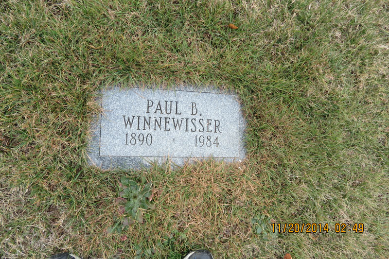 Paul B. Winnewisser monument
