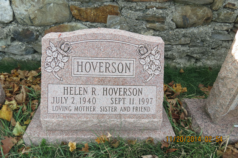 Helen R. Hoverson monument