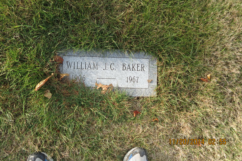 William J. C. Baker monument