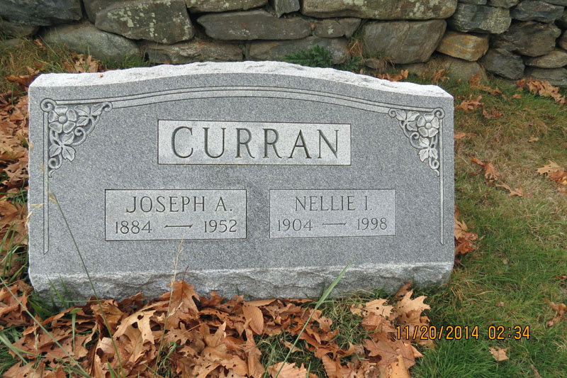 Joseph and Nellie Curran monument