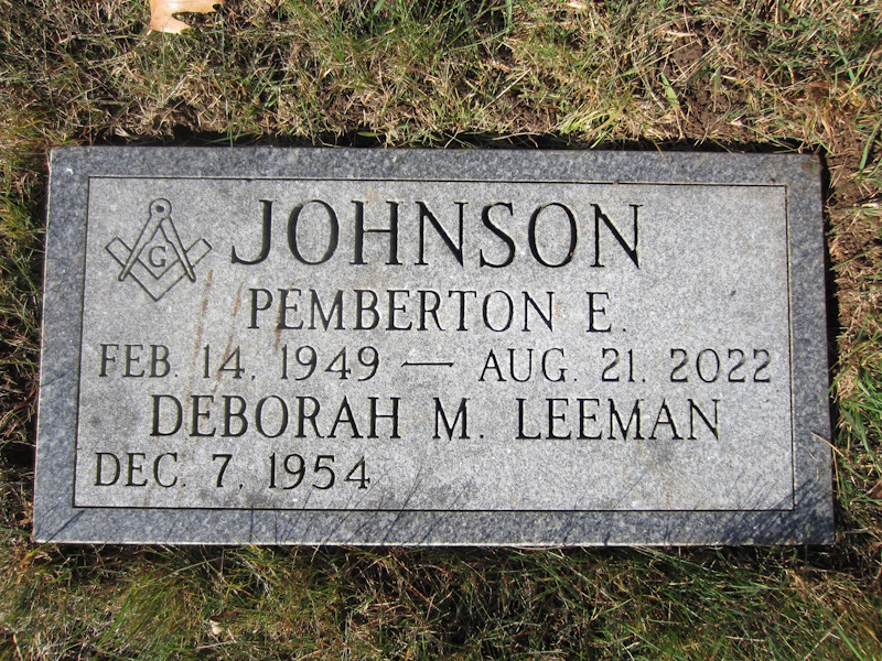 Pem Johnson and Deborah Leeman monument