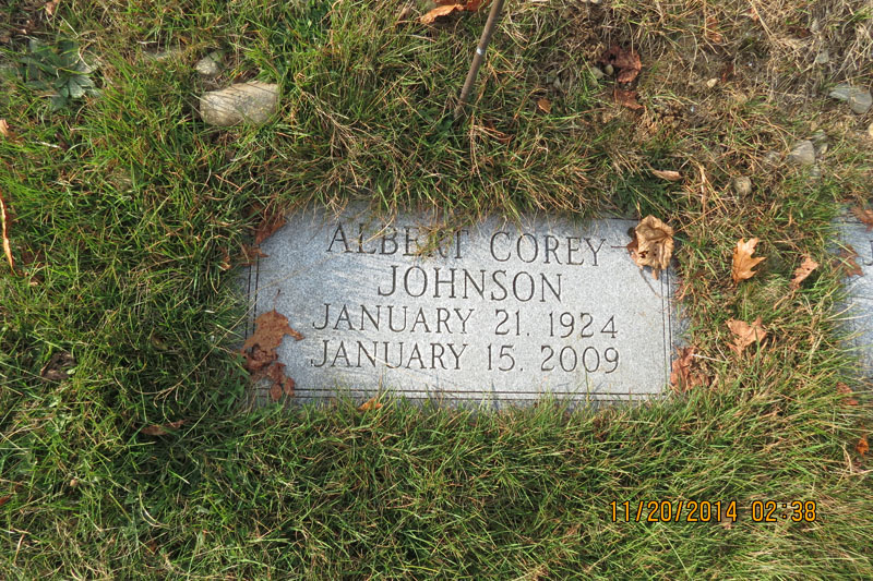 Albert Corey Johnson monument