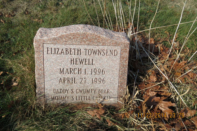 Elizabeth Townsend Hewell monument