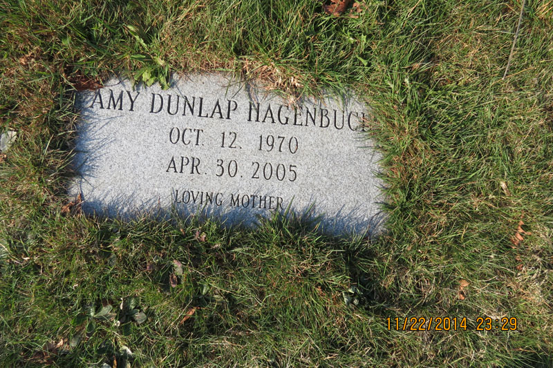Amy Dunlap Haganbuch monument