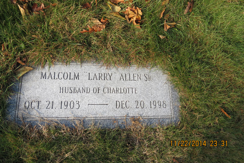 Malcomb Larry Allen, Sr. monument