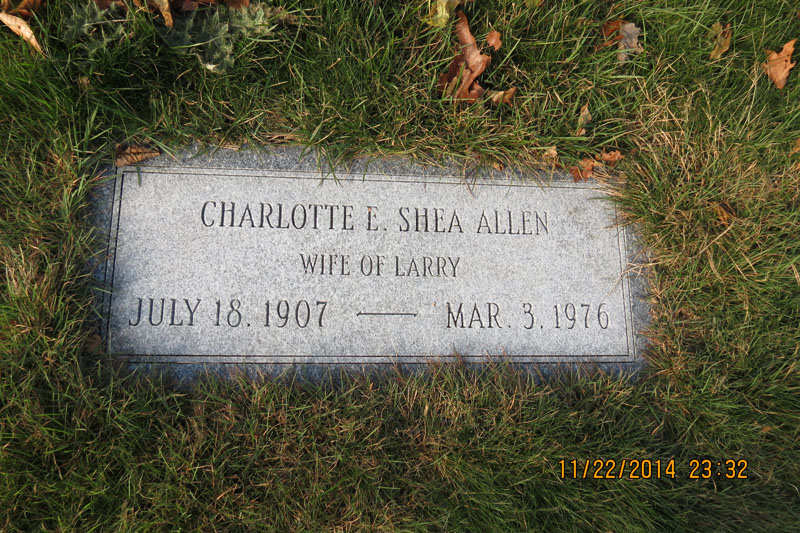Charlotte E. Shea Allen monument