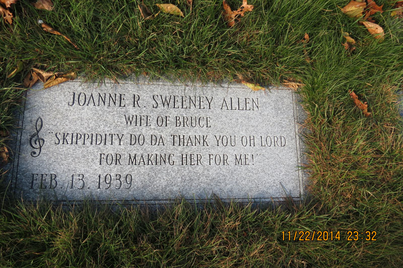 Joanne R. Sweeny Allen monument