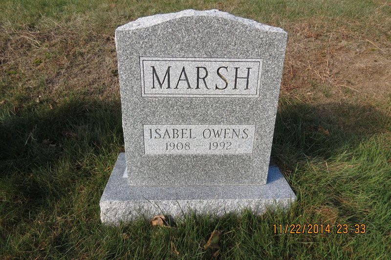 Isabel. Marsh monument