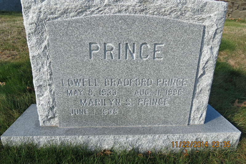Lowell and Marilyn Prince monument
