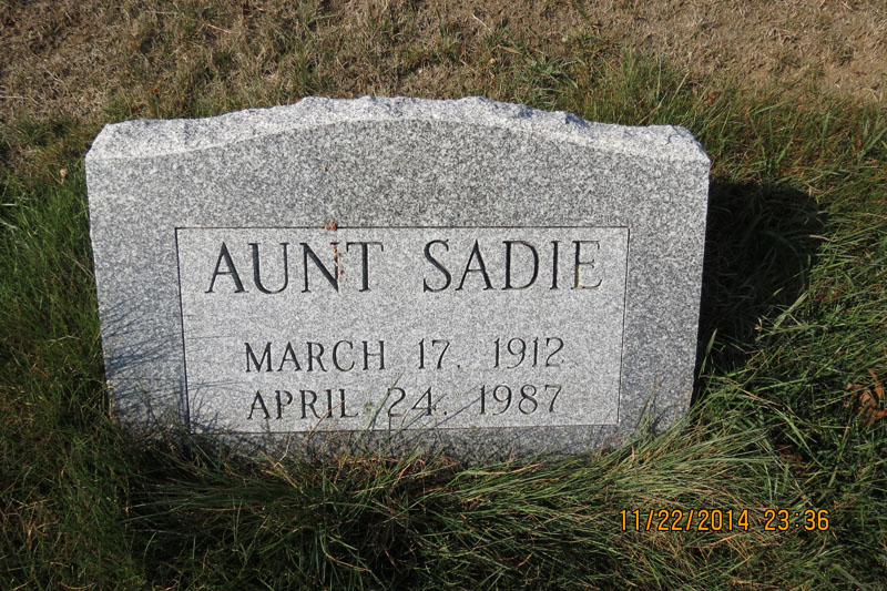 Aunt Sadie monument