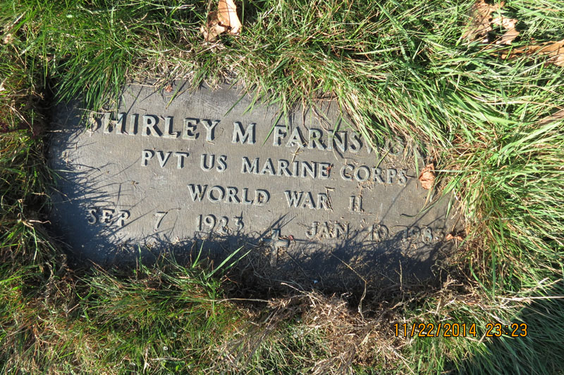 Shirley M. Farnsworth monument