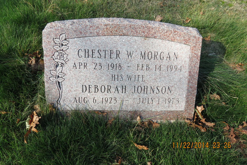 Chester and Deborah Morgan monument