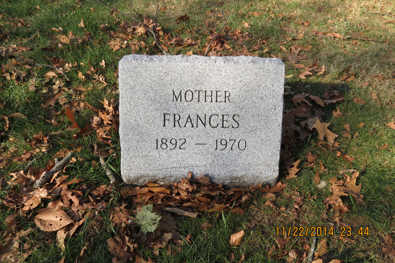Frances Feldmate monument