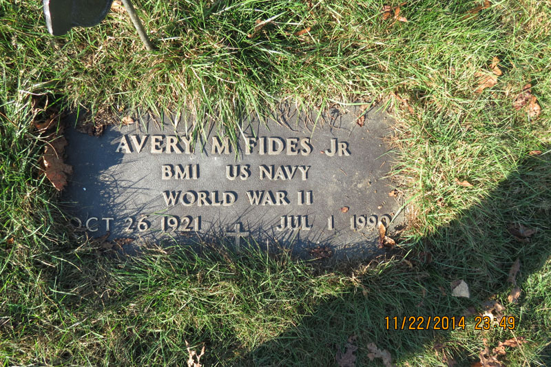 Avery Fides, Jr. monument